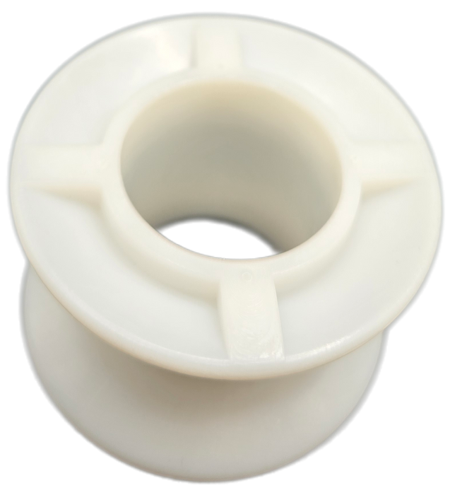 1"x1.23" White Lineshaft Spool
