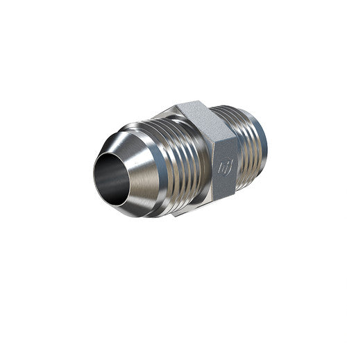 Stainless Steel, SAE J514 37° Flare Union, 1-1/2" Male JIC x 1-1/2" Male JIC