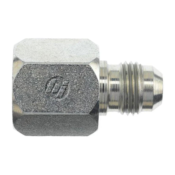 Steel, SAE J514 37° Flare Reducer Insert and Nut Assembled, 1-1/4" Female JIC x 1" Male JIC