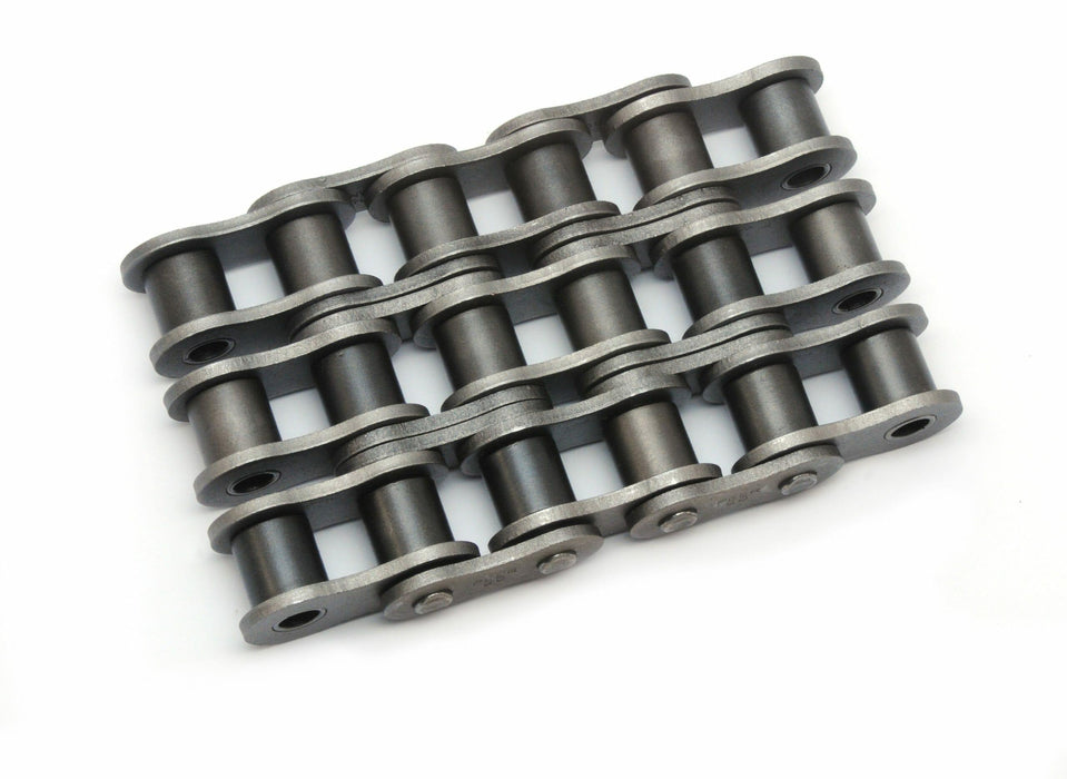 Roller Chain, ANSI Standard, 25 Pitch, Chain, 304 Stainless , 1/4" Pitch, 3 Strands,