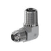 Steel, SAE J514 37° Flare 90° Male Elbow, 1" Male JIC x 1/2" Male NPTF 30°