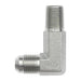 Stainless Steel, SAE J514 37° Flare 90° Long Male Elbow, 3/4" Male JIC x 1/2" Male NPTF 30°