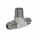Steel, SAE J514 SAE J514 37° Flare Male Branch Tee, 5/8" Male JIC x 5/8" Male JIC x 3/8" Male NPTF 30°