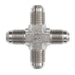 Brass, SAE J514 37° Flare Union Cross, 1/2" Male JIC