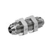 Stainless Steel, SAE J514 37° Flare Bulkhead With Lock Nut, 1/8" Male JIC x 1/8" Male JIC