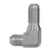 Steel, SAE J514 37° Flare Bulkhead 90° Elbow, 1/2" Male JIC x 3/8" Male JIC