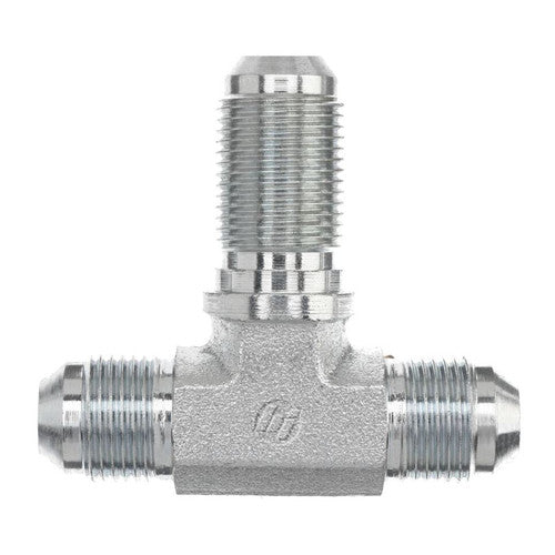 Stainless Steel, SAE J514 37° Flare Bulkhead Branch Tee, 2" Male JIC