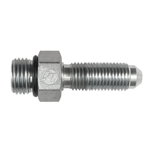 Steel, SAE J1926 O-Ring Boss Male Bulkhead, 9/16-18 Male ORB x 3/8" Male JIC