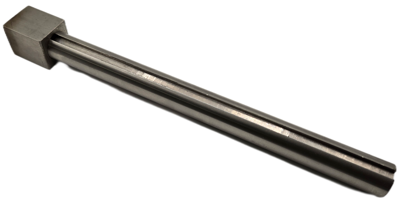 1"SQx1-1/4"L+3/4"RNDx9.5"OAL Square Drive Shaft Stainless Steel