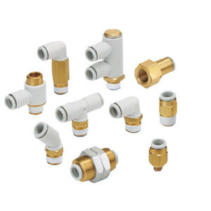 KQ2L16-03AS FITTING, MALE ELBOW