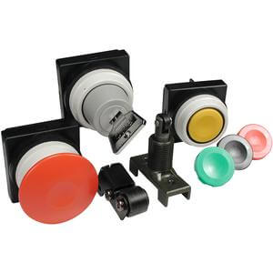 VM-32CR PUSH-BUTTON, EXTENDED (RED)