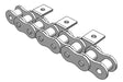 Roller Chain, ANSI Attachment, 35 Pitch, Attachment Chain, Carbon Steel, 3/8" Pitch, 1 Strand, A-1, EL