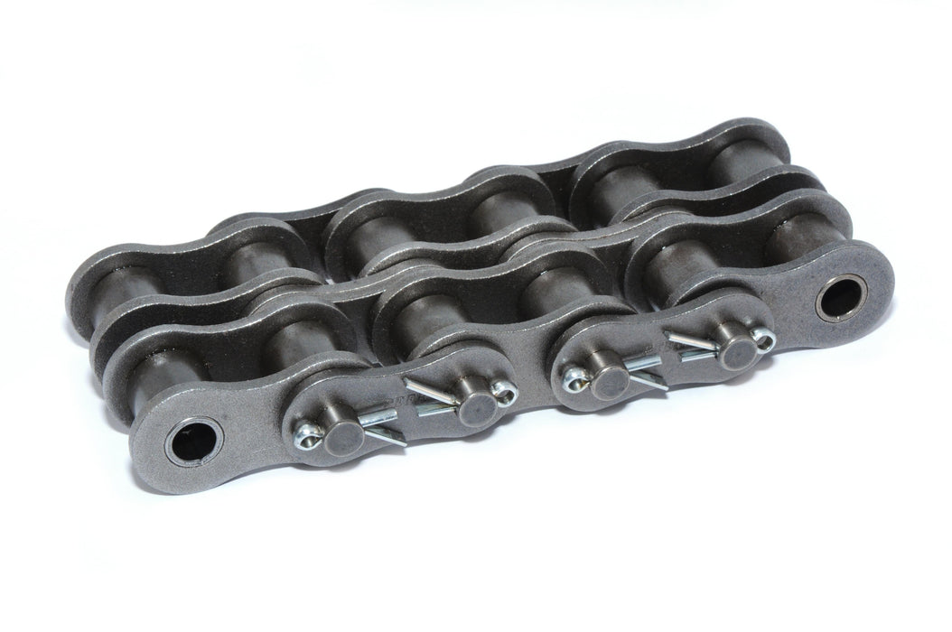 Roller Chain, ANSI Standard, 40 Pitch, Chain, Carbon Steel, 1/2" Pitch, 2 Strands,