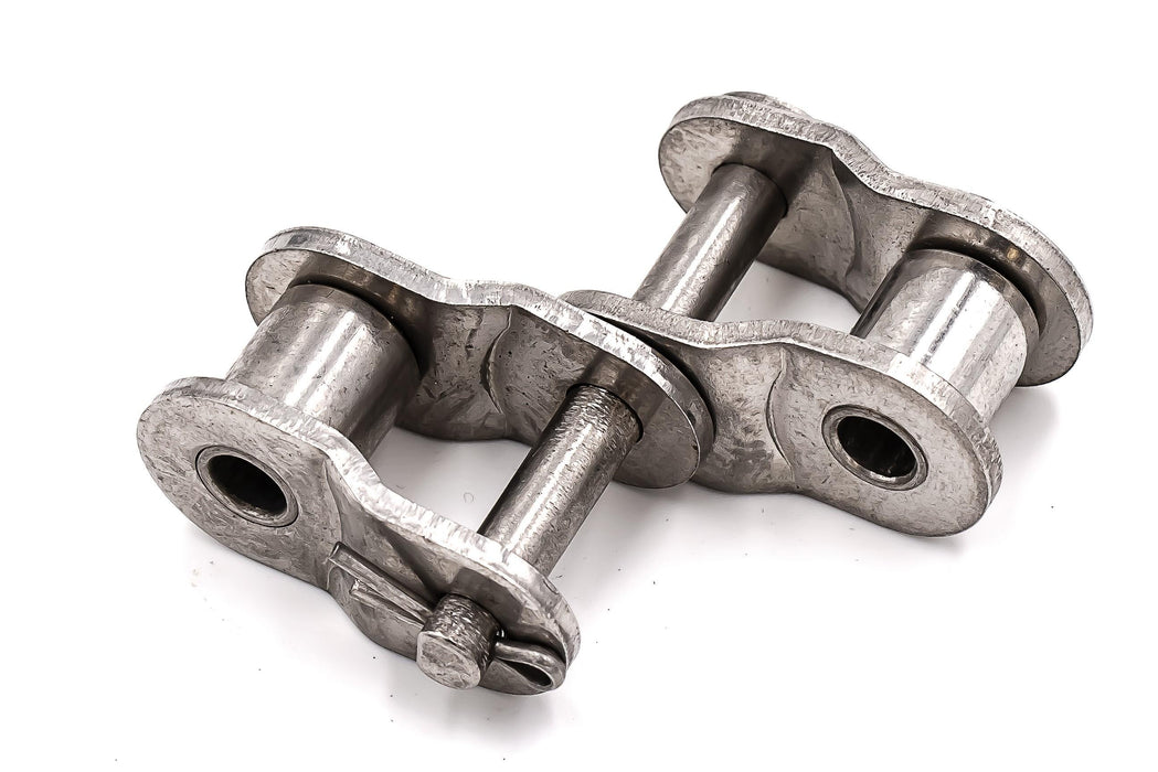Roller Chain, ANSI Standard, 40 Pitch, Part, 304 Stainless , 1/2" Pitch, 2 Strands,
