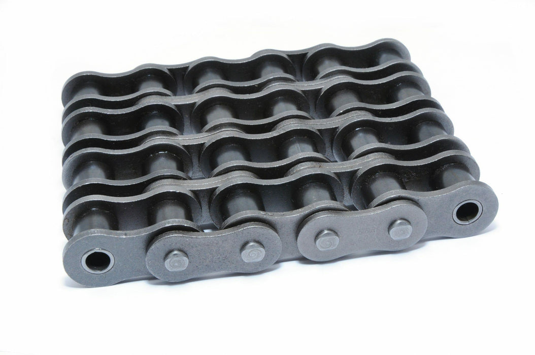 Roller Chain, ANSI Standard, 40 Pitch, Chain, Carbon Steel, 1/2" Pitch, 4 Strands,