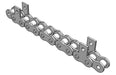 Roller Chain, ANSI Attachment, 40 Pitch, Attachment Chain, Carbon Steel, 1/2" Pitch, 1 Strand, SK-1, E8LP