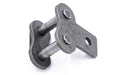 Roller Chain, ANSI Attachment, 40 Pitch, Part, Carbon Steel, 1/2" Pitch, 1 Strand, SA-1, 
