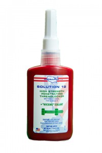 MRO Solutions Solution 12 High Strength Green Penetrating Threadlocker 10 mL Bottle