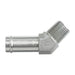 Steel, SAE J1231 Hose Bead 45° Male Elbow, 3/4" Beaded Hose Barb x 1/2" Male NPTF 30°