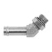 Steel, SAE J1231 Hose Bead 45° Adjustable Port Elbow, 1-1/4" Beaded Hose Barb x 1-5/8-12 Male Adjustable ORB