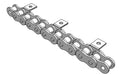 Roller Chain, ANSI Attachment, 50 Pitch, Attachment Chain, Carbon Steel, 5/8" Pitch, 1 Strand, A-1, E4LP