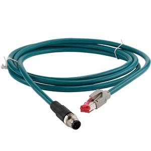 EX9-AC030EN-PSRJ Com Cable Con M12 D-Coded to RJ45 3m