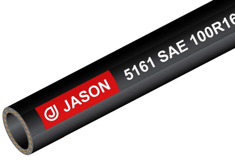 3/4" Hose ID, 3120PSI Working, Smooth Cover, 2-Wire Braids, SAE 100R16, 