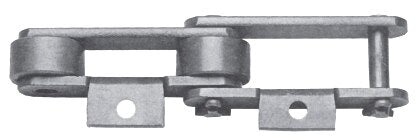 Engineering Chain, Roller Conveyor, 53 Pitch, Attachment Chain, Carbon Steel, 3" Pitch, 1 Strand, A-1, EL