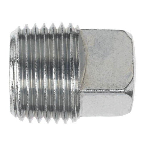 Stainless Steel, SAE J531 Pipe Square Head Plug, 1-1/2" Male NPTF