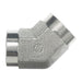 Steel, SAE J514 Pipe 45° Female Elbow, 3/4" Female NPTF x 3/4" Female NPTF