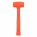 Stanley COMPO-CAST® Standard Soft Face Hammer, 18 oz Head, 1-3/4 in dia, Orange