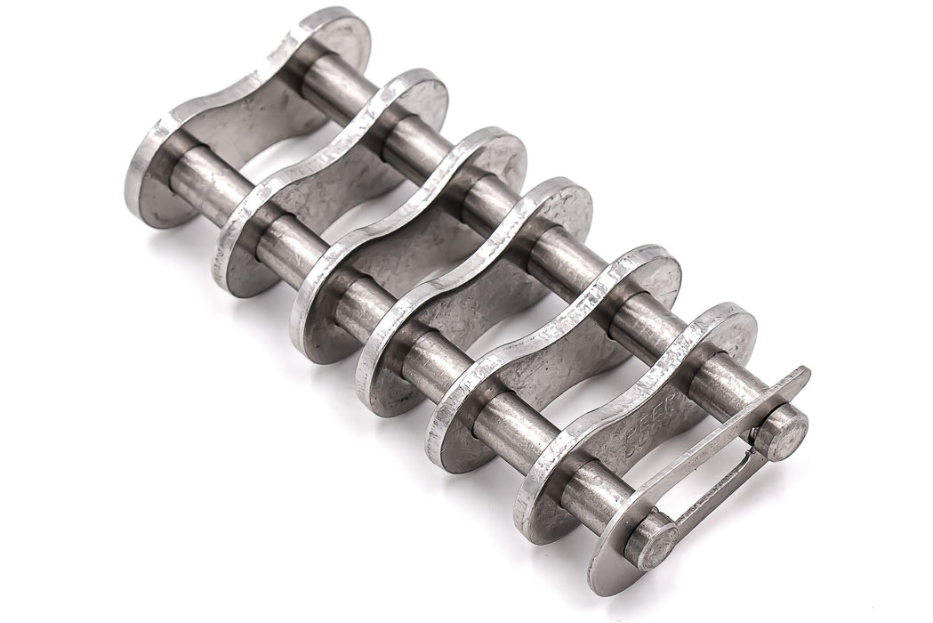 Roller Chain, ANSI Standard, 60 Pitch, Part, 304 Stainless , 3/4" Pitch, 3 Strands,