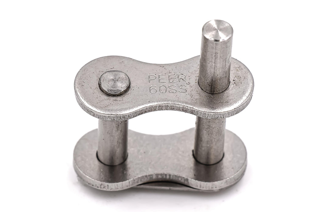 Roller Chain, ANSI Attachment, 60 Pitch, Part, 600 Stainless , 3/4" Pitch, 1 Strand, D-1, 