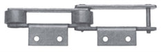 Engineering Chain, Roller Conveyor, 604 Pitch, Attachment Chain, Carbon Steel, 4" Pitch, 1 Strand, A-2, EL