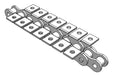 Roller Chain, ANSI Attachment, 60 Pitch, Attachment Chain, 304 Stainless , 3/4" Pitch, 1 Strand, K-1, EL