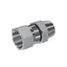 Steel, SAE J514 37° Flare Swivel Buttweld Connector, 1/2" Female JIC x 1/2" Female JIC Swivel