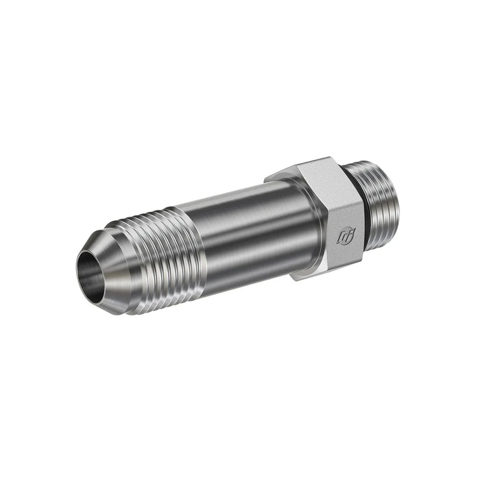 Steel, SAE J514 37° Flare Long Port Connector, 5/8" Male JIC x 3/4-16 Male ORB