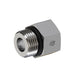 Steel, SAE J1926 O-Ring Boss Female Adapter, 1-1/16-12 Male ORB x 1/4" Female NPTF