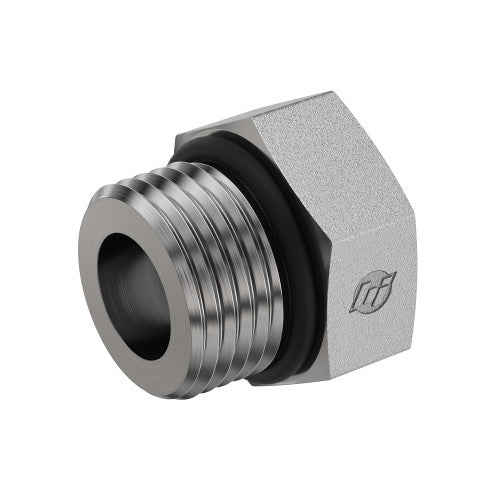 Steel, SAE J1926 O-Ring Boss Hex Head Plug, 1-5/16-12 Male ORB