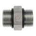Steel, SAE J1926 O-Ring Boss Nipple, 1-5/16-12 Male ORB x 1-1/16-12 Male ORB