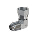 Steel, SAE J514 37° Flare 90° Swivel Elbow, 3/4" Male JIC x 1/2" Female JIC Swivel