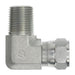 Stainless Steel, SAE J514 37° Flare Swivel 90° Male Elbow, 1/4" Male NPTF 30° x 1/4" Female JIC Swivel