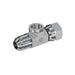 Steel, SAE J514 37° Flare Swivel Adapter NPT Diagnostic Port, 1" Male JIC x 1" Female JIC Swivel x 1/4" FNPT Diagnostic Port