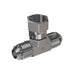 Steel, SAE J514 37° Flare Swivel Branch Tee, 1-1/2" Male JIC x 1-1/2" Male JIC x 1-1/2" Female JIC Swivel