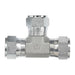 Steel, SAE J514 37° Flare Swivel Union Tee, 5/8" Female JIC Swivel