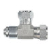 Steel, SAE J514 37° Flare Swivel Run Tee, 1-1/2" Male JIC x 1-1/2" Female JIC Swivel x 1-1/2" Female JIC Swivel