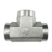 Stainless Steel, SAE J1926 O-Ring Boss Female Union Tee, 7/16-20 Female ORB