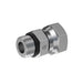 Steel, SAE J514 NPSM Swivel Port Connector, 7/16-20 Male ORB x 1/4" Female NPSM Swivel