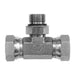 Steel, SAE J514 NPSM Swivel Adjustable Port Tee, 3/4-16 Male Adjustable ORB x 1/2-14 NPSM Female NPSM Swivel x 1/2-14 NPSM Female NPSM Swivel