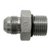 Steel, SAE J514 37° Flare BSPP Type (D) Bonded Seal Port/Line Adapter, 5/16" Male JIC x 3/8-19 Male BSPP 60° Line/Port